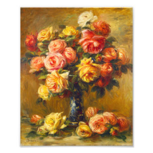 Renoir-Rose in einer Vase Fotodruck