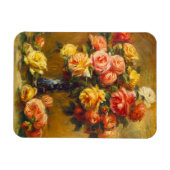 Renoir-Rose in Vase Magnet (Horizontal)