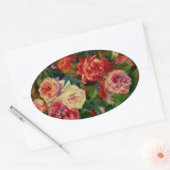 Renoir - Rose Ovaler Aufkleber (Umschlag)