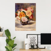 Renoir - Rosenstrauß Poster (Heimbüro)