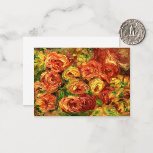 Renoir - Rüstung von Rose Mitteilungskarte (Vorderseite/Rückseite Beispiel)