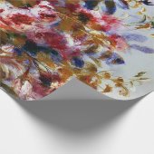 Renoir schöner Rosen-Blumenstrauß Geschenkpapier (Ecke)