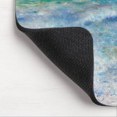 Renoir Seascape. Blaues Meer / nautischer Impressi Mousepad (Ecke)
