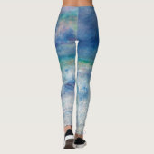 Renoir Seascape. Blue nautical impressionism Sea Leggings (Rückseite)