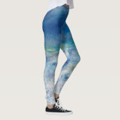 Renoir Seascape. Blue nautical impressionism Sea Leggings (Rechts)