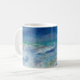 Renoir Seascape. Blue nautical impressionism. See Kaffeetasse