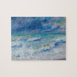 Renoir Seascape. Blue nautical impressionism. See Puzzle