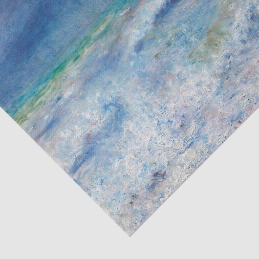 Renoir Seascape. Blue nautical impressionism. See Seidenpapier (Ausschnitt)