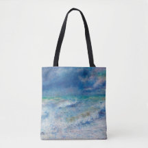 Renoir Seascape. Blue nautical impressionism. See