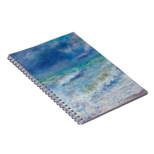 Renoir Seascape. Impressionist Nautic Ocean Notizblock (Rechte Seite)