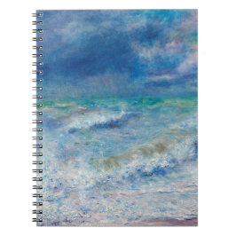 Renoir Seascape. Impressionist Nautic Ocean Notizblock