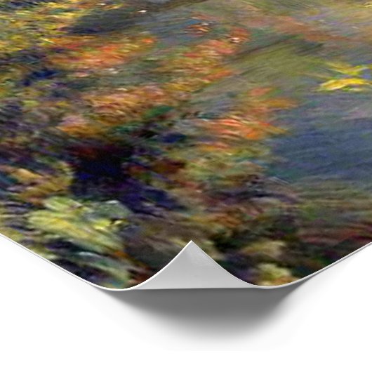 Renoir - Seenlandschaft Poster (Ecke)