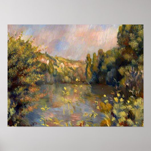 Renoir - Seenlandschaft Poster (Vorne)