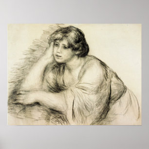 Renoir - Sitting Girl 1917 Poster