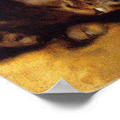 Renoir Sleeping Cat Poster (Ecke)