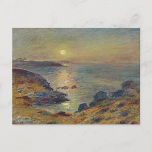 Renoir - Sonnenuntergang in Douarnenez Falknerei - Postkarte (Vorderseite)