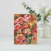 Renoir - Spray of Roses Postkarte (Stehend Vorderseite)