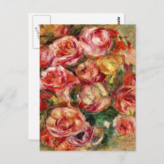 Renoir - Spray of Roses Postkarte (Vorne/Hinten)