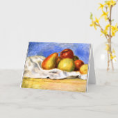 Renoir - Stillleben mit Äpfeln und Birnen Karte (Gelbe Blume)