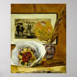 Renoir - Stillleben mit Blumenstrauß Poster