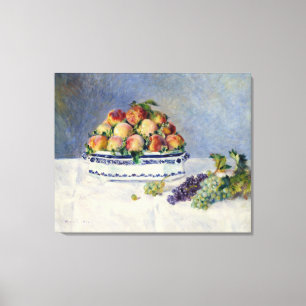 Renoir Stillleben mit Pfirsichen und Trauben Leinwanddruck