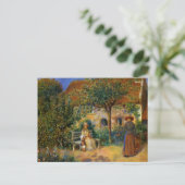 Renoir: Szene des Gartens in der Bretagne Postkarte (Stehend Vorderseite)