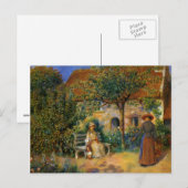 Renoir: Szene des Gartens in der Bretagne Postkarte (Vorne/Hinten)