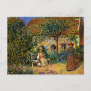 Renoir: Szene des Gartens in der Bretagne Postkarte
