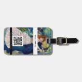 Renoir - Tanz bei Bougival - QR-Code Gepäckanhänger (Vorderseite horizontal)