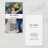 Renoir - Tanz bei Bougival - QR-Code Visitenkarte (Vorne/Hinten)