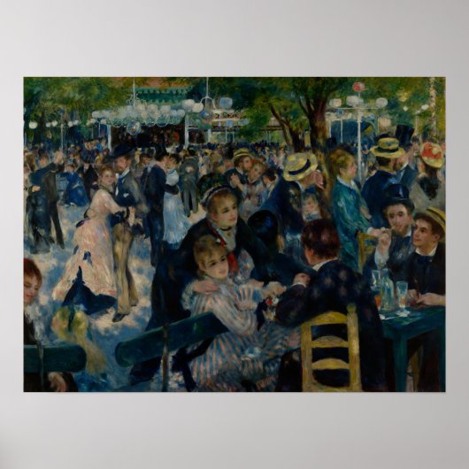 Renoir - Tanz im Le Moulin de La Galette Poster (Vorne)