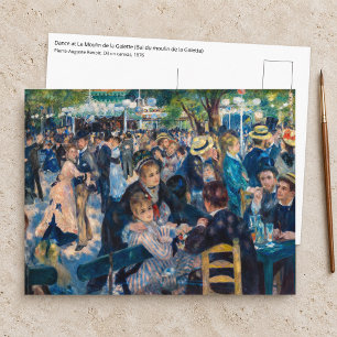 Renoir - Tanz im Le Moulin de la Galette Postkarte