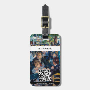 Renoir - Tanz im Moulin de la Galette - QR-Code Gepäckanhänger
