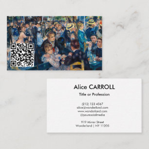 Renoir - Tanz im Moulin de la Galette - QR Code Visitenkarte