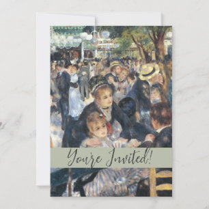 Renoir Tanz im Moulin de la Galette Vintage Einladung