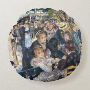 Renoir Tanz im Moulin de la Galette Vintage Rundes Kissen