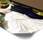 Renoir - Tanz in Bougival, Fotodruck (Ecke)