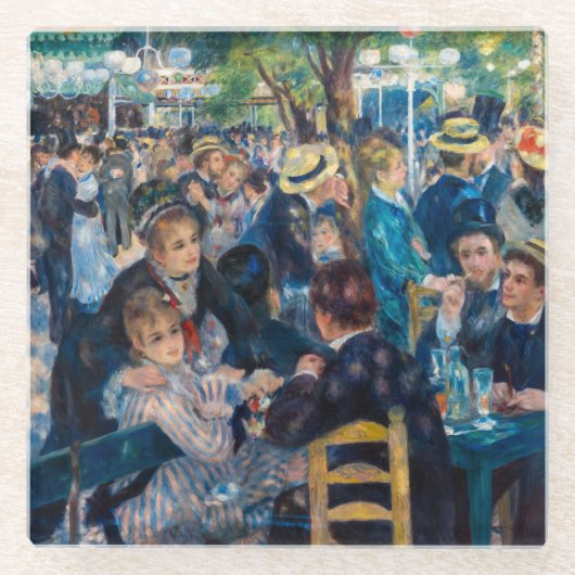 Renoir - Tanz in Le Moulin de la Galette Glasuntersetzer (Vorderseite)