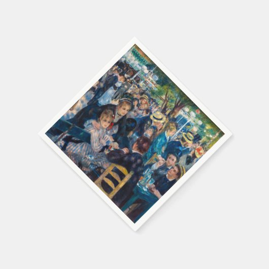 Renoir - Tanz in Le Moulin de la Galette Serviette (Ecke)