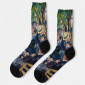 Renoir - Tanz in Le Moulin de la Galette Socken (Linkes Detail)