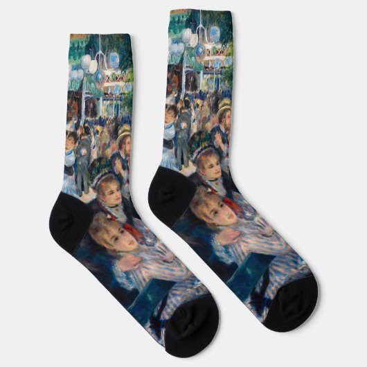 Renoir - Tanz in Le Moulin de la Galette Socken (Rechts)