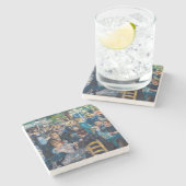 Renoir - Tanz in Le Moulin de la Galette Steinuntersetzer (Seitenansicht)