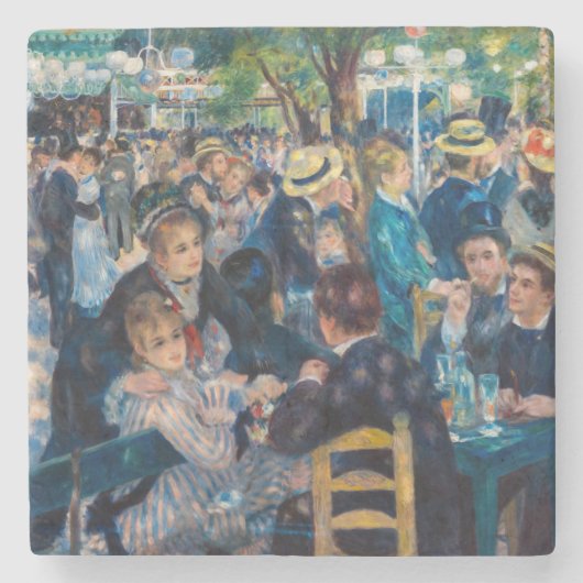 Renoir - Tanz in Le Moulin de la Galette Steinuntersetzer (Vorderseite)