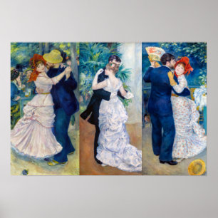 Renoir - Tanzserie: Bougival, Stadt & Land Poster