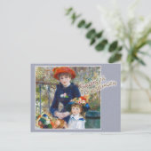 Renoir Två systrar CC0399 Födelsdagskort Postkarte (Stehend Vorderseite)