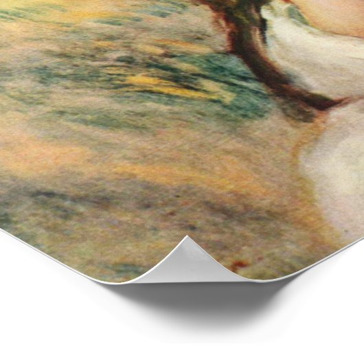 Renoir Two Girls Reading im Garden Poster (Ecke)