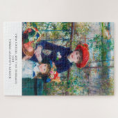 Renoir "Two Sisters (Auf der Terrasse)" Kunst und  Puzzle (Horizontal)