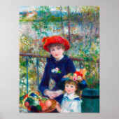 Renoir Two Sisters Fine Art Malerei restauriert Poster (Vorne)