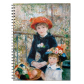 Renoir "Two Sisters (On the Terrace)" Notizblock (Vorderseite)