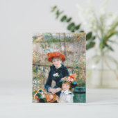 Renoir "Two Sisters (On the Terrace)" Postkarte (Stehend Vorderseite)